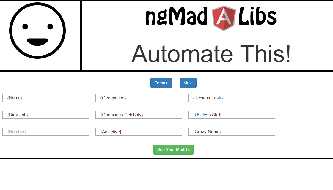 MadLib App